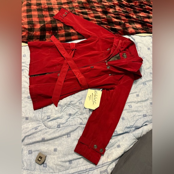 Braetan Peacoat w/ hoodie - Red - Picture 6 of 16